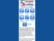 Tablet Screenshot of jandrhvac.com
